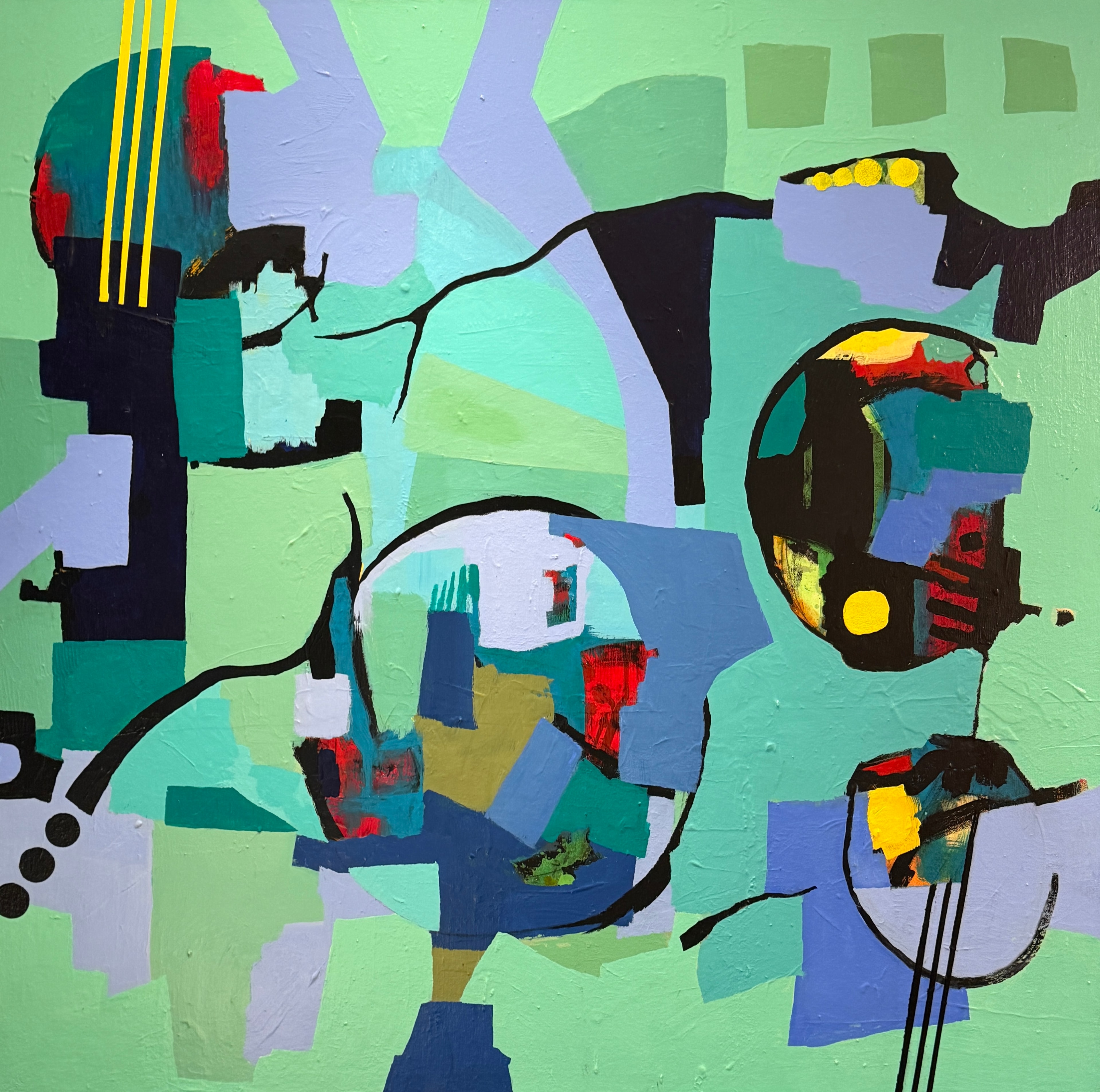 Dependent Arising — Acrylic on canvas by Roy Falk
