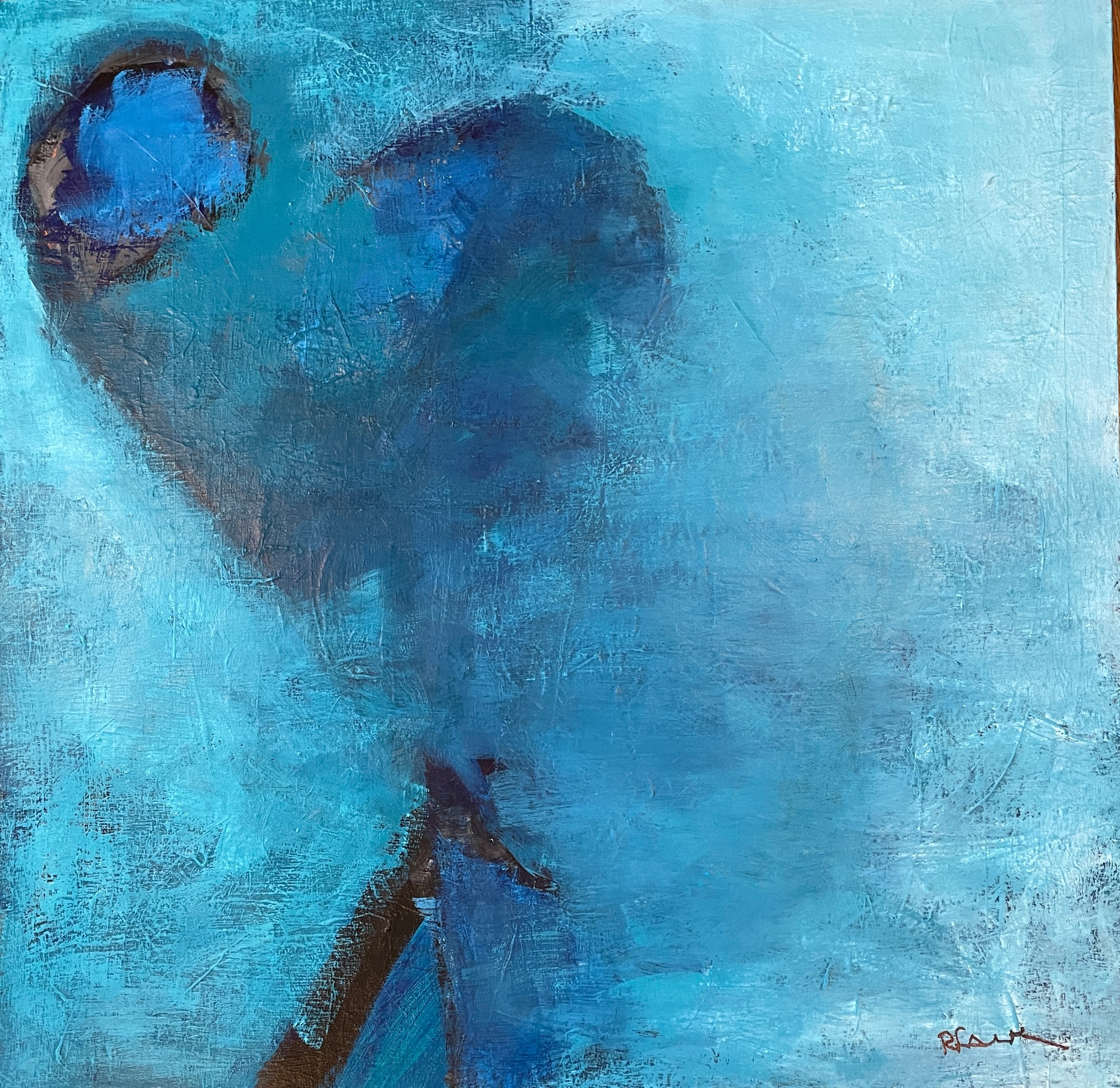 Sacred Heart — Acrylic on canvas by Roy Falk